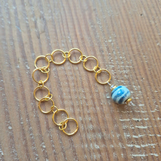 Minty Blue - Strikkefisk 10 ringe