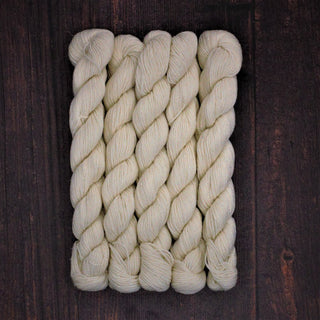 Merino Sock Glitter - Ufarvet - 20g mini fed