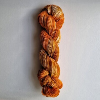 falling pumpkin - merino sock